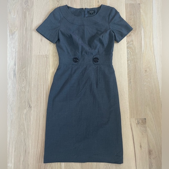 Tahari Dresses & Skirts - Tahari Charcoal Midi Dress